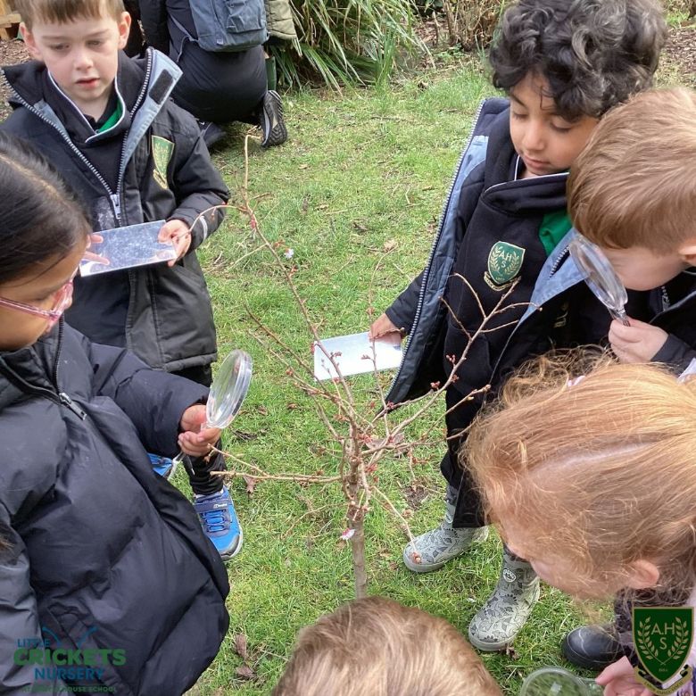 Children on a scavenger hunt